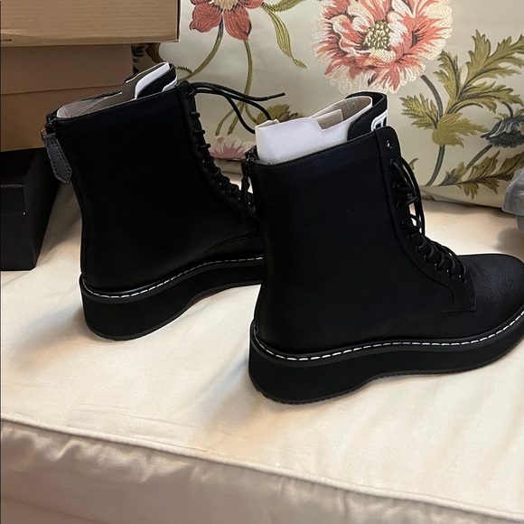 Kendall & Kylie Black Lace-Up Ankle Boots - Picture 3 of 5